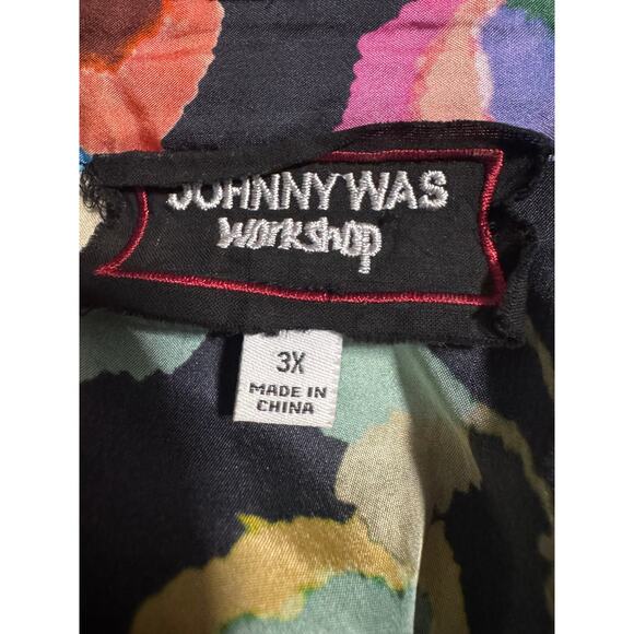 Johnny Was Workshop Calanthe Tiered Flounce Dress – 100% Silk – Size 3X - Picture 6 of 7